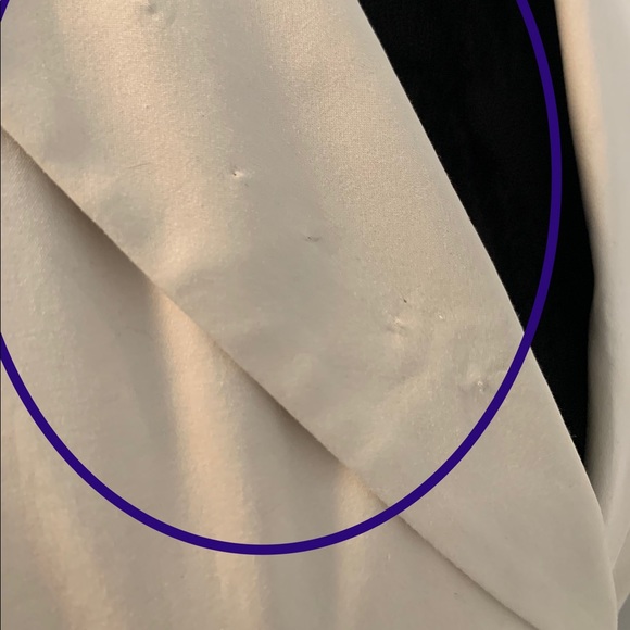 BCBG MAXAZRIA Cream Rouched Panel Jacket Size XS - Picture 9 of 12